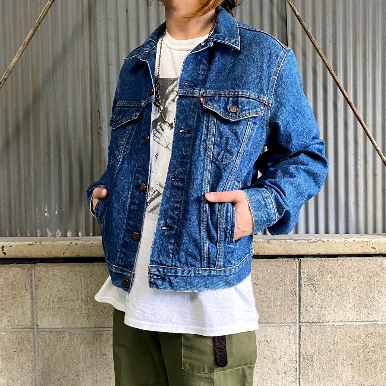 80年代 USA製 Levi's リーバイス 71506-0217 デニムジャケット 44L