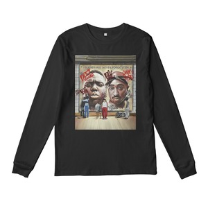 2pac.biggie L/S TEE  (black/white)