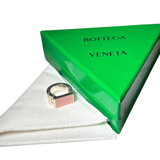BOTTEGA VENETA pink color signet ring