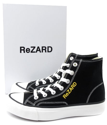 [USED] ReZARD“リザード” YouTuberヒカル ロコンド ハイカットキャンバススニーカー スニーカー メンズ ハイカット 靴  26.0cm BLACK/WHITE | OTAKARA FASHION powered by BASE