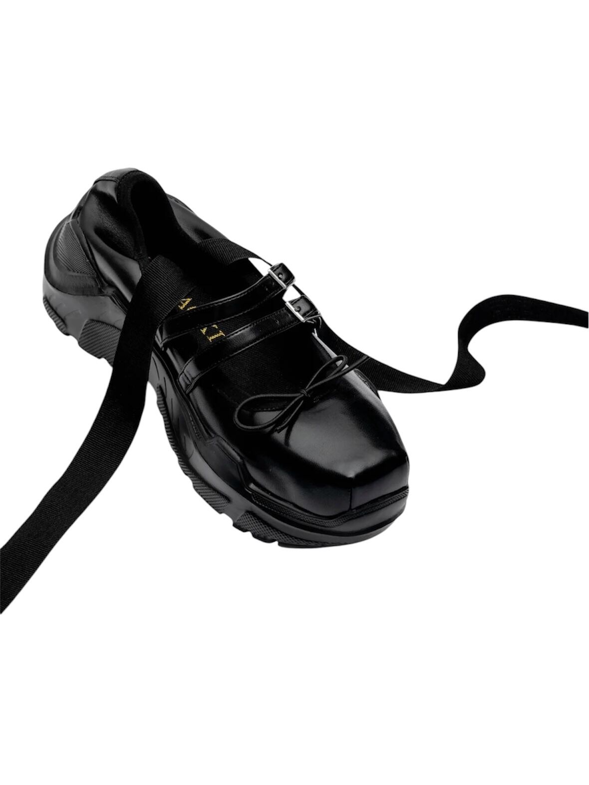 AKIKOAOKI アキコアオキ / Giselle Black leather × Black AKIKOAOKI アキコアオキ / Giselle Black leather × Black