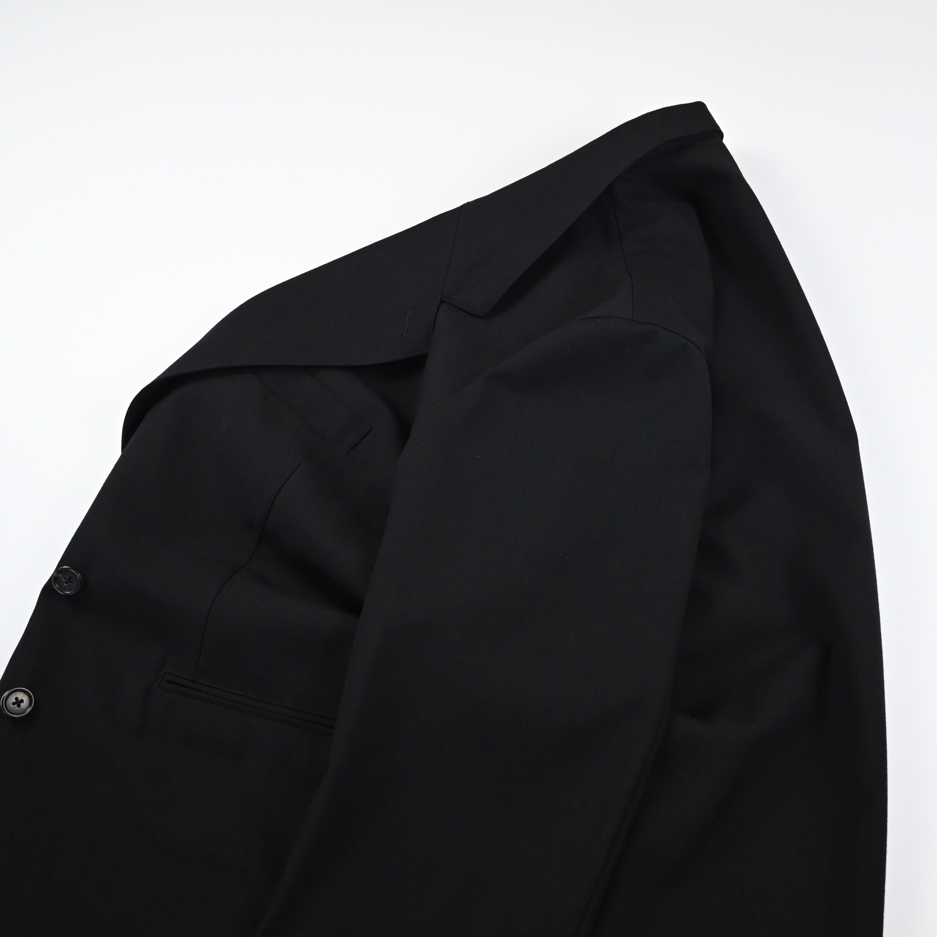 INTERIM / MILITARY WOOL SERGE PIPING DOUBLE JACKET | GANKO
