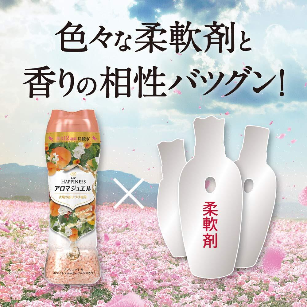 数量限定品 レノアハピネスアロマジュエル アプリコット＆ホワイトフローラルブーケ Amazon | レノア ハピネス アロマジュエル ビーズ 衣類の香り