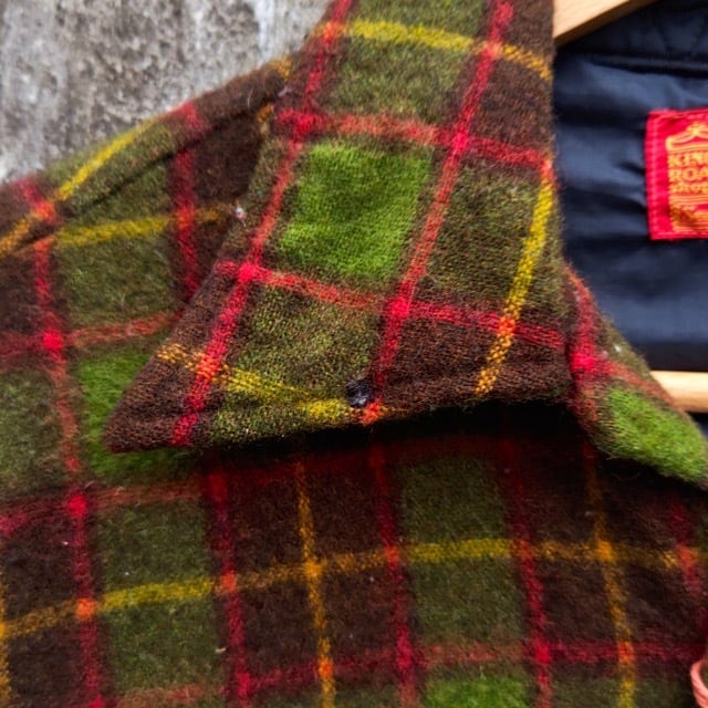 1970s SEARS KINGS ROAD Wool Shirt Small / ナイスカラー！シアーズ
