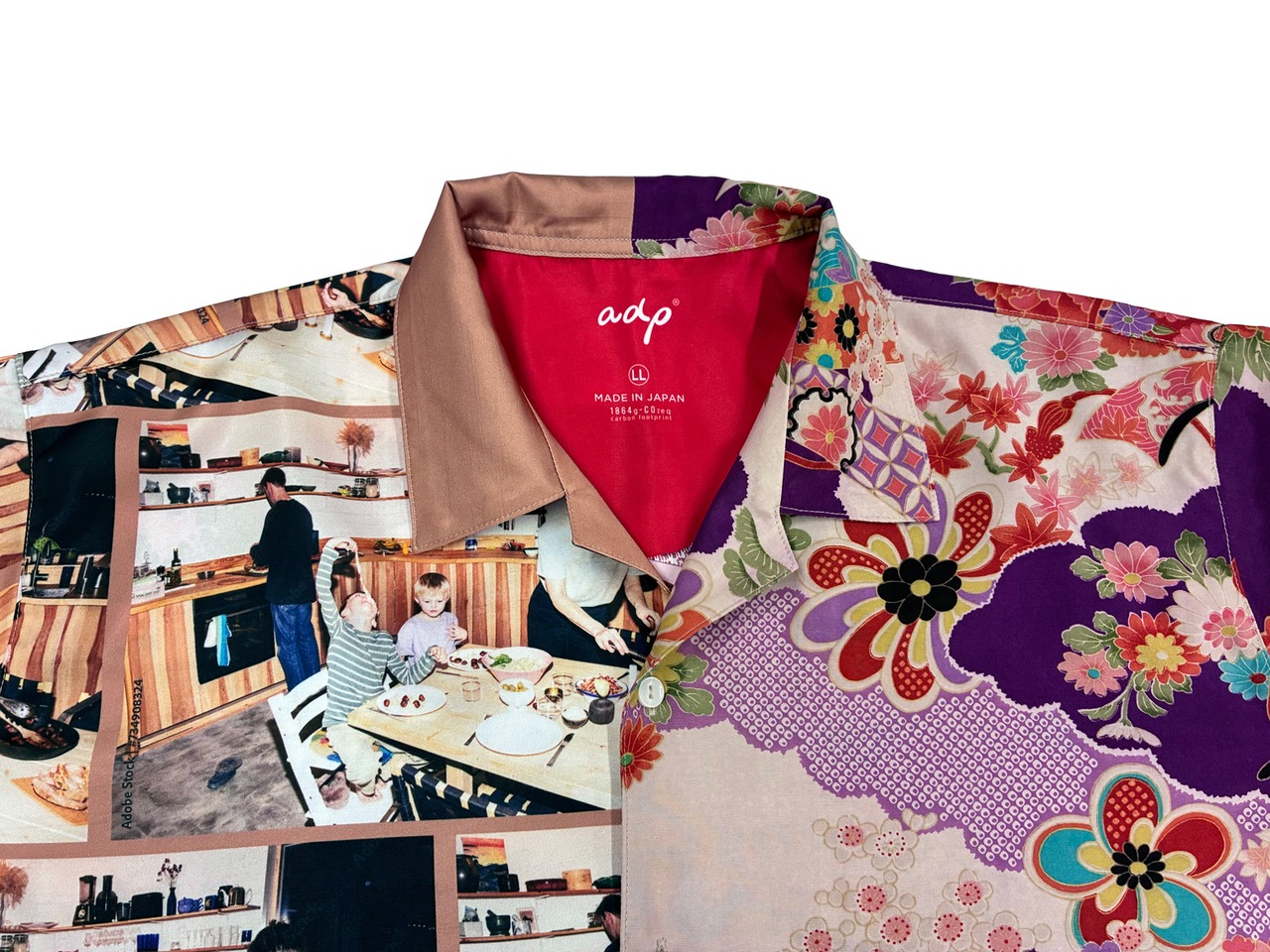 着物スタイルシャツ Lサイズ 702002B8 KIMONO 送料無料