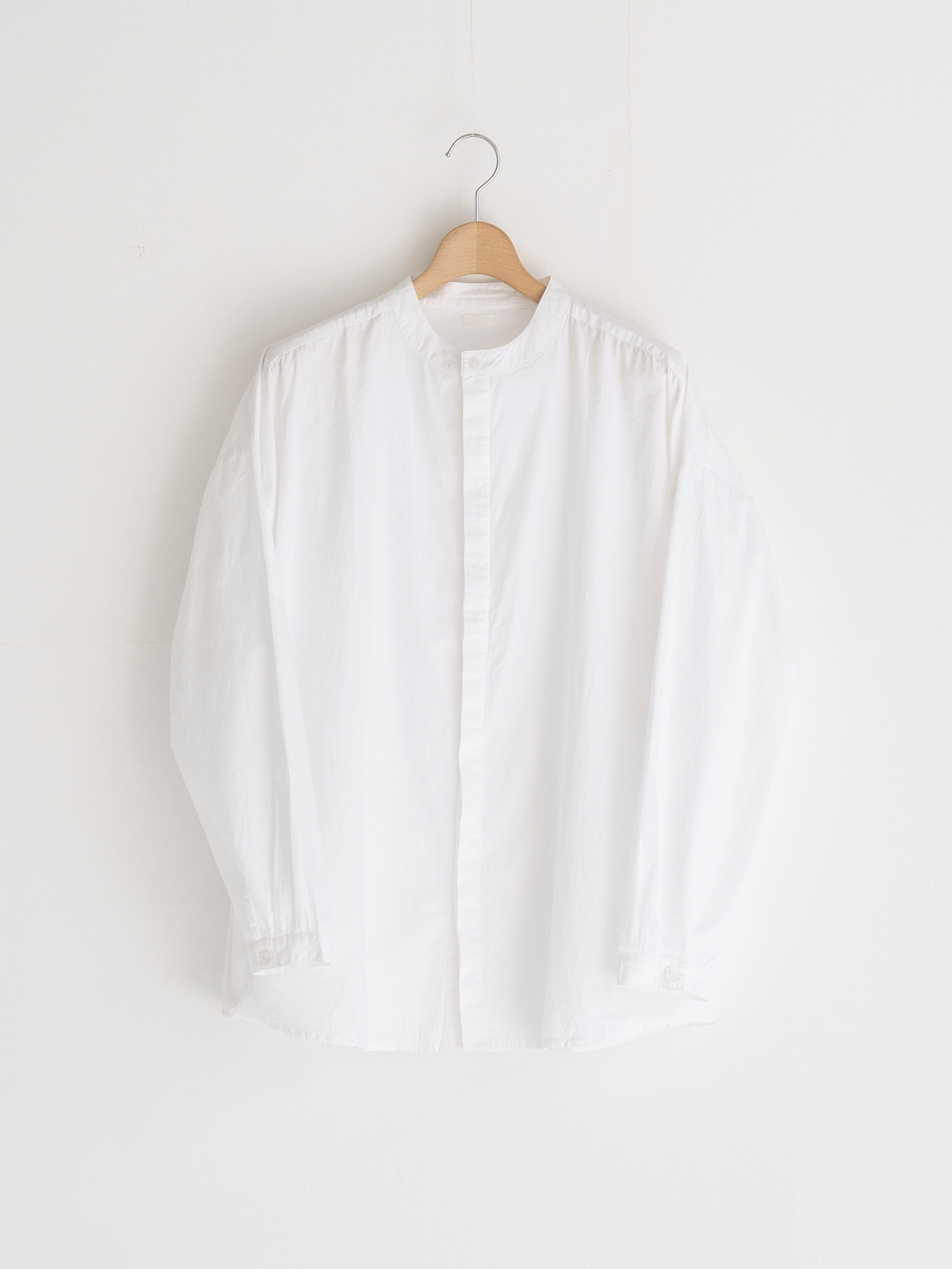 SEEALL EXTRAOVER BAND COLLAR SHIRTS WHITE SAU51 SH382 | BEST