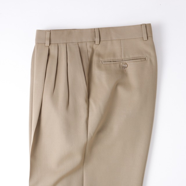【極美品】80s GIVENCHY special vintage wool slacks pants W34 beige made in USA mint condition ／ 80年代 ジバンシィ ヴィンテージ ウール スラックス パンツ W34 ベージュ テーラード仕立て ミントコンディション アメリカ製