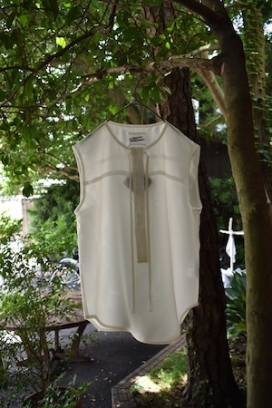 ritsuko karita Hook tank tops〔plain〕/ white