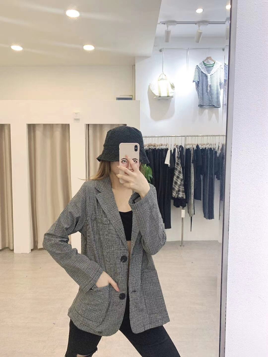 千鳥柄ジャケット