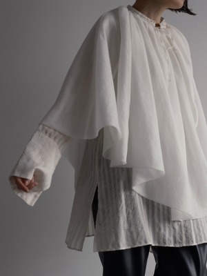 TELMA　LAYERED SHEER BLOUSE