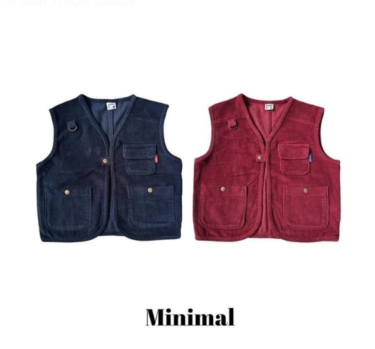 【取寄/韓国直送】MINIMAL  マルチポケットベスト｜秋服｜韓国子供服｜26/AT