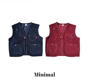 【取寄/韓国直送】MINIMAL  マルチポケットベスト｜秋服｜韓国子供服｜26/AT