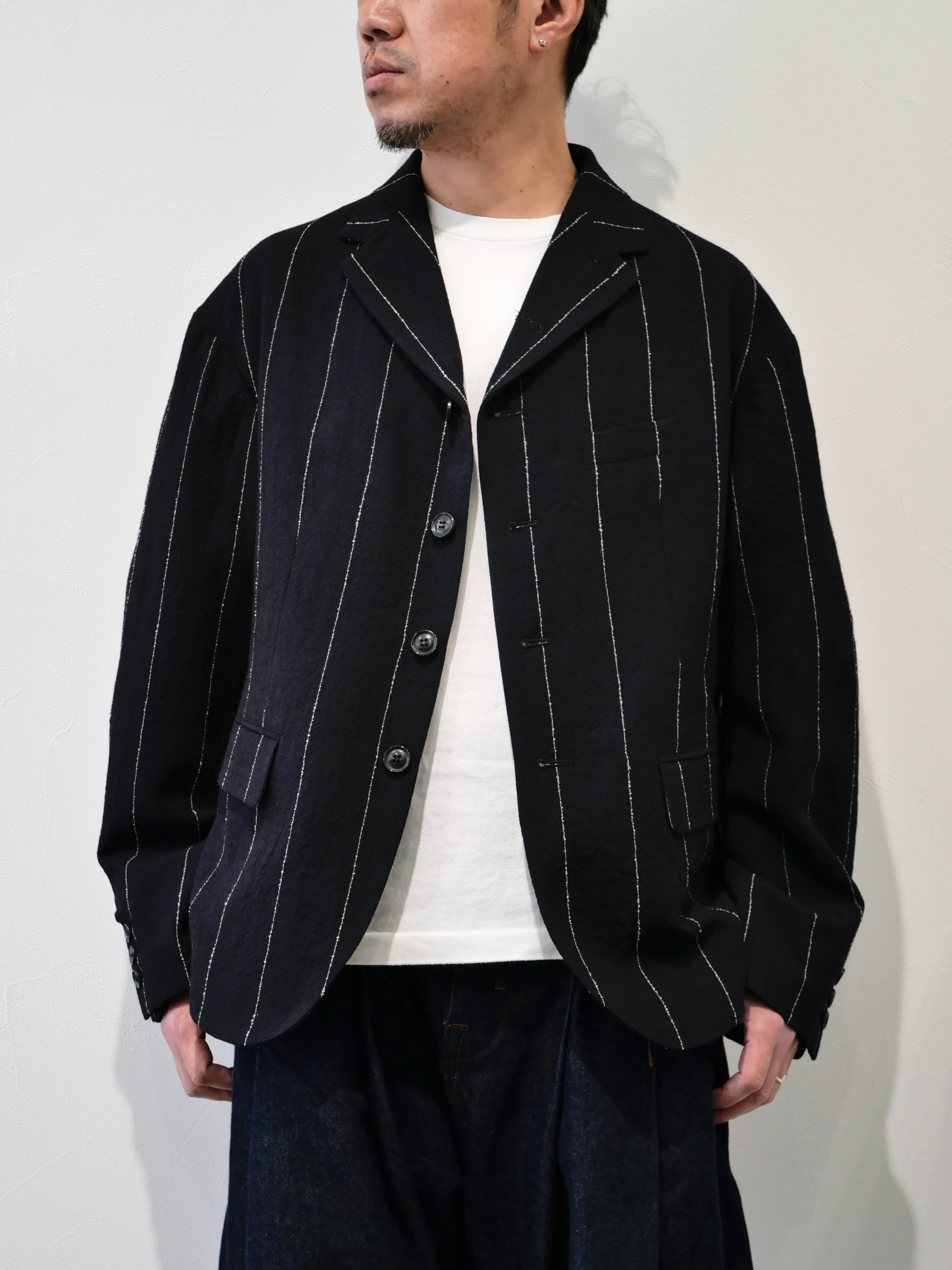 イチアンティークス 日本製 リネン 薄手ジャケット ICHI Antiquites 
