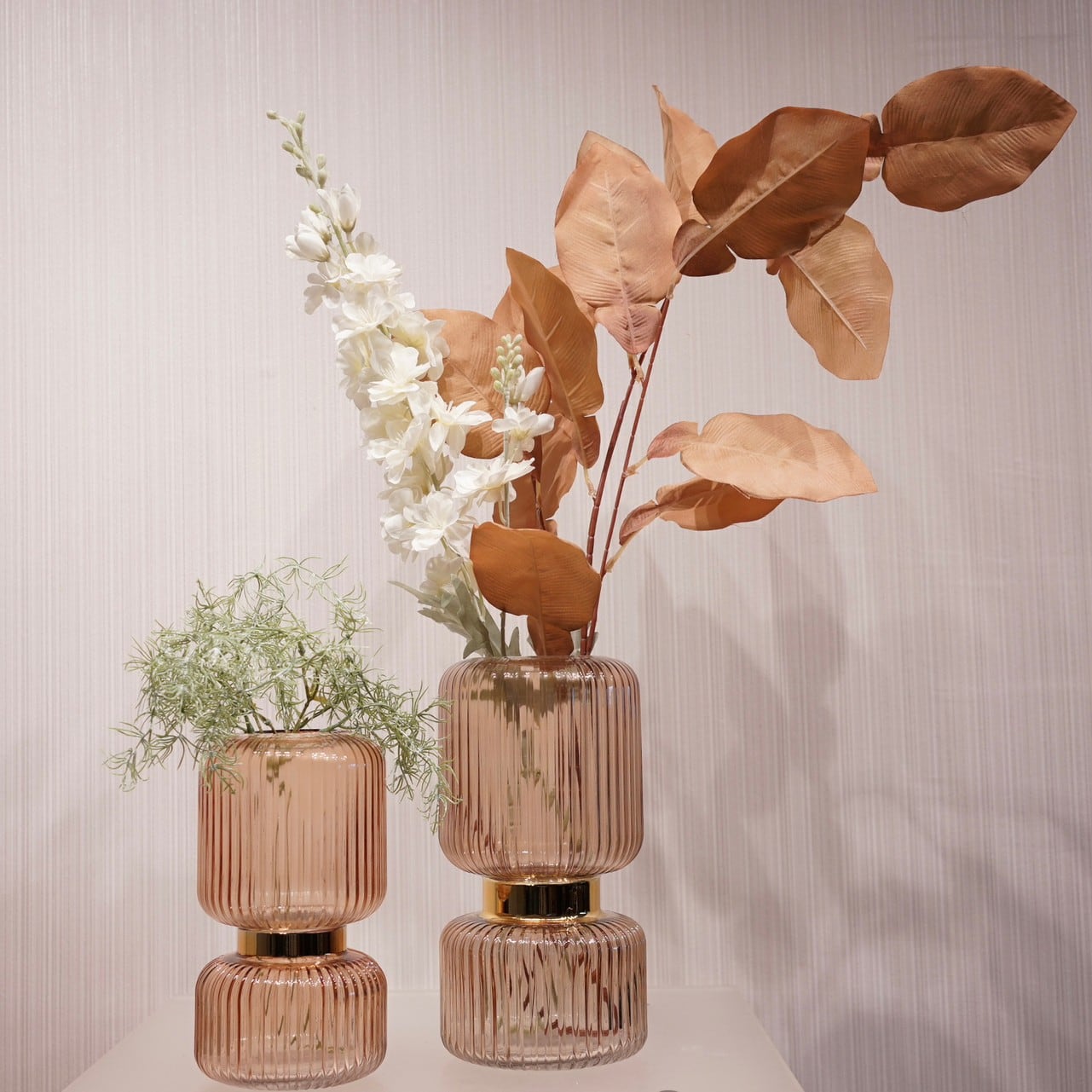 造花セット 花瓶 モデルルーム展示品 - フラワー/ガーデン