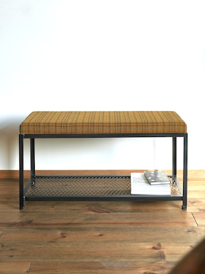 IRON FABRIC BENCH