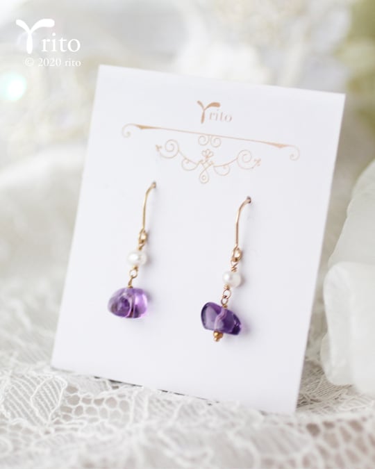 ≪再販≫ 宝石質アメジスト｜コーデに品&女らしさプラスが叶う 