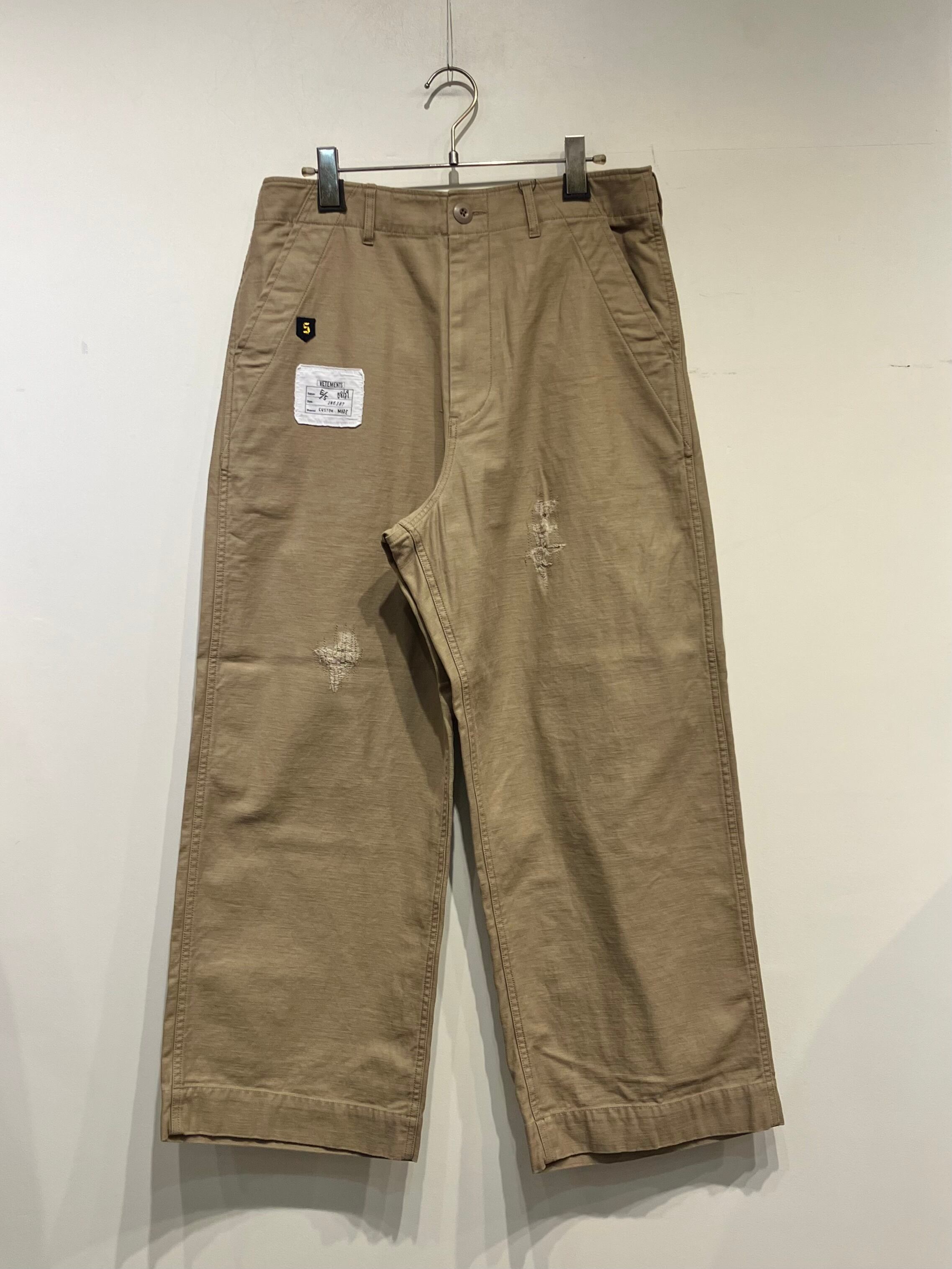 BLANC basque ヴィンテージライクワイドチノパンツ