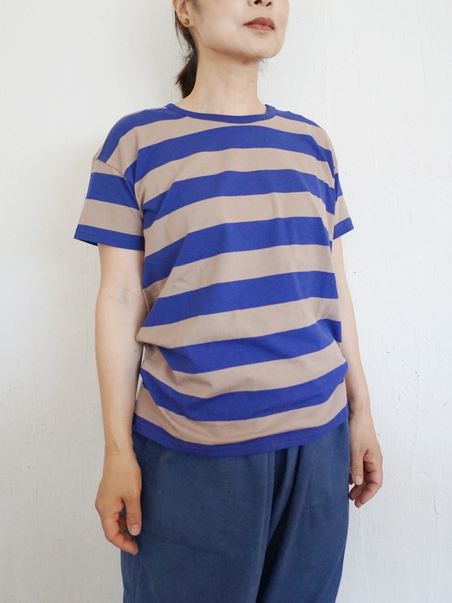 A World of Craft ボーダー半袖Tシャツ