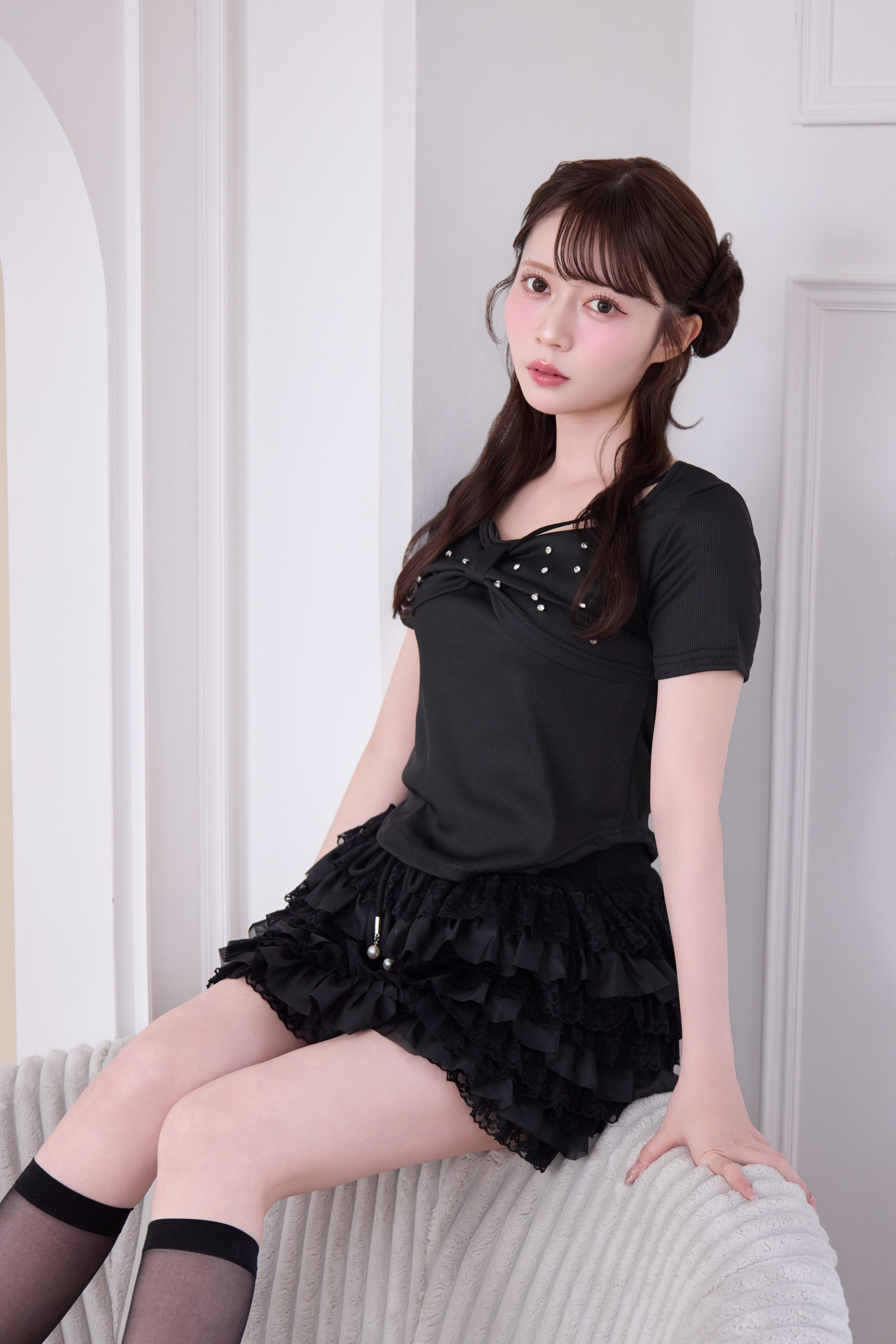ribbon bijou cut tops | Désir et Raison
