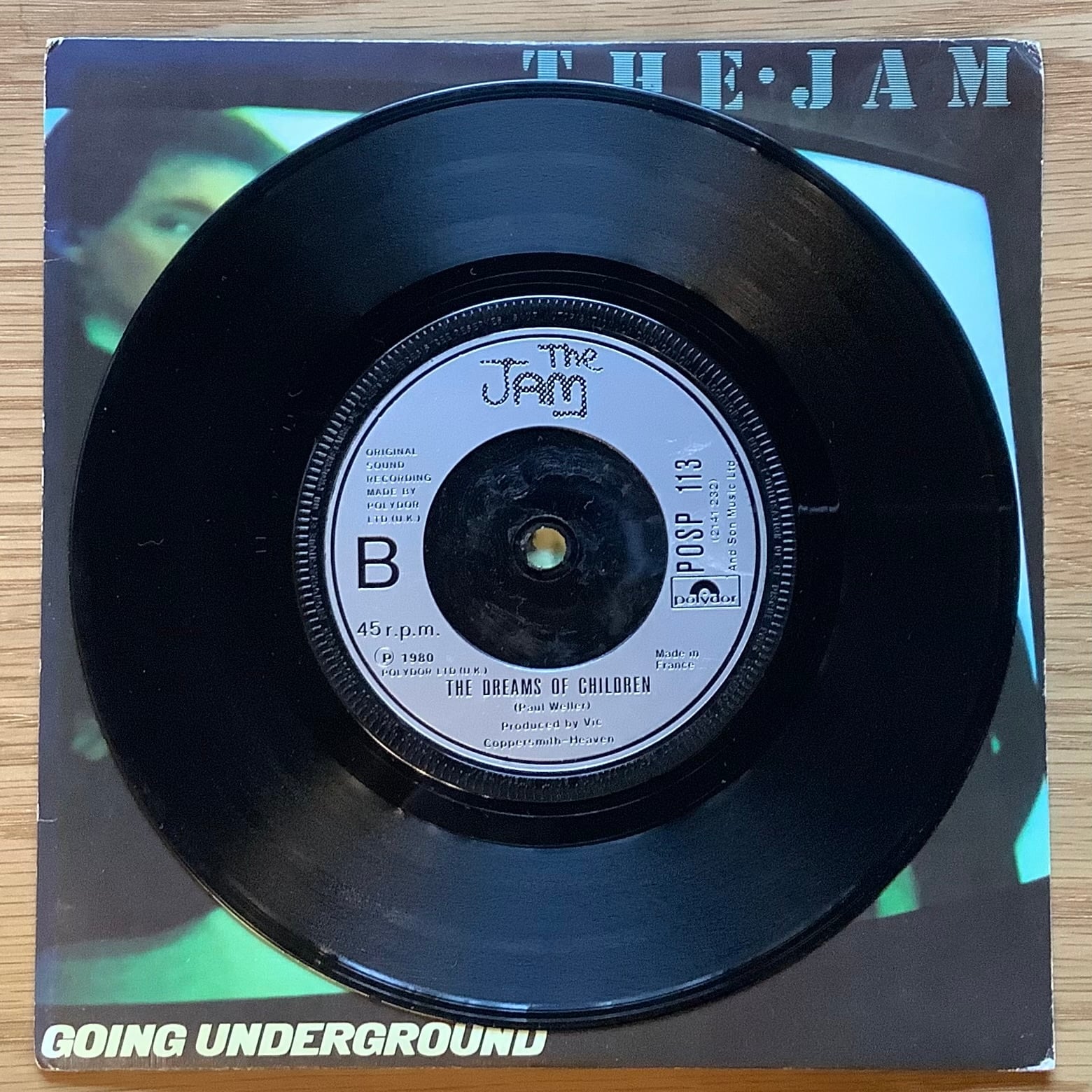 The Jam ‎/ The Sound Of The Jam LPレコード THE JAM / A: GOING UNDERGROUND / B: THE DREAMS OF CHILDREN