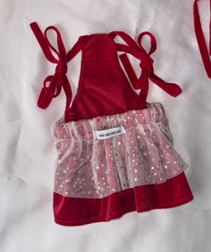 Dress/予約【tak!tak!tak!tak!】Velvet Devils Halloween Dress (Red)