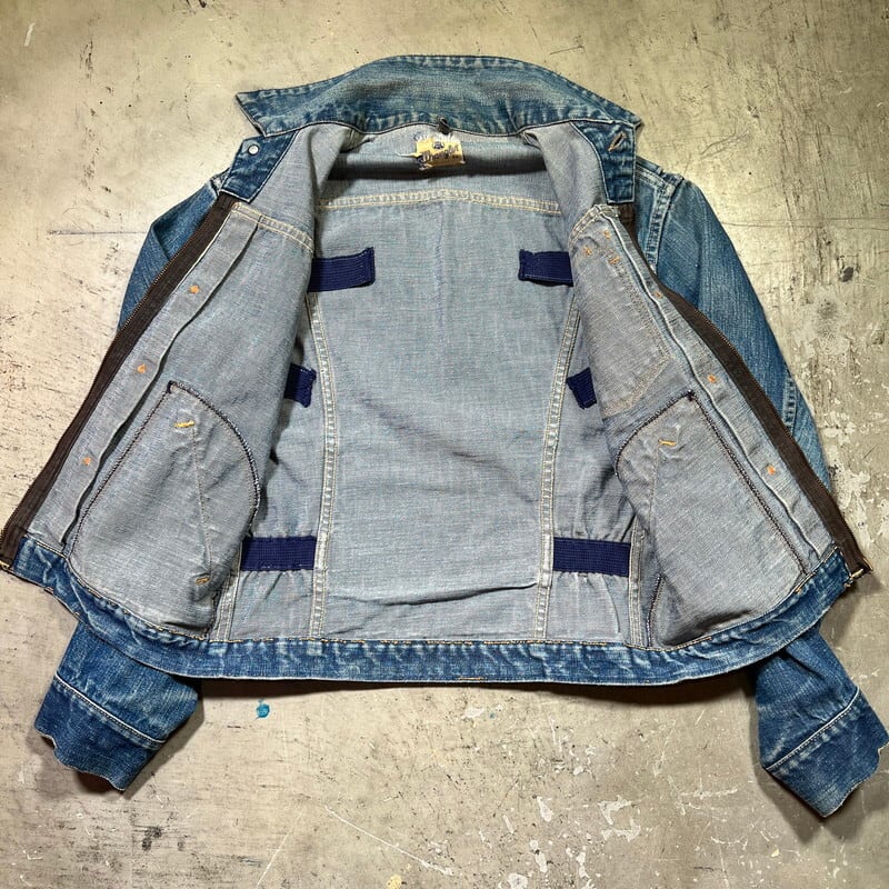 50's~ WRANGLER ラングラー 11MJZ デニムジャケット 前期 縦ベル 50's~ WRANGLER ラングラー 11MJZ デニムジャケット 前期 縦ベル