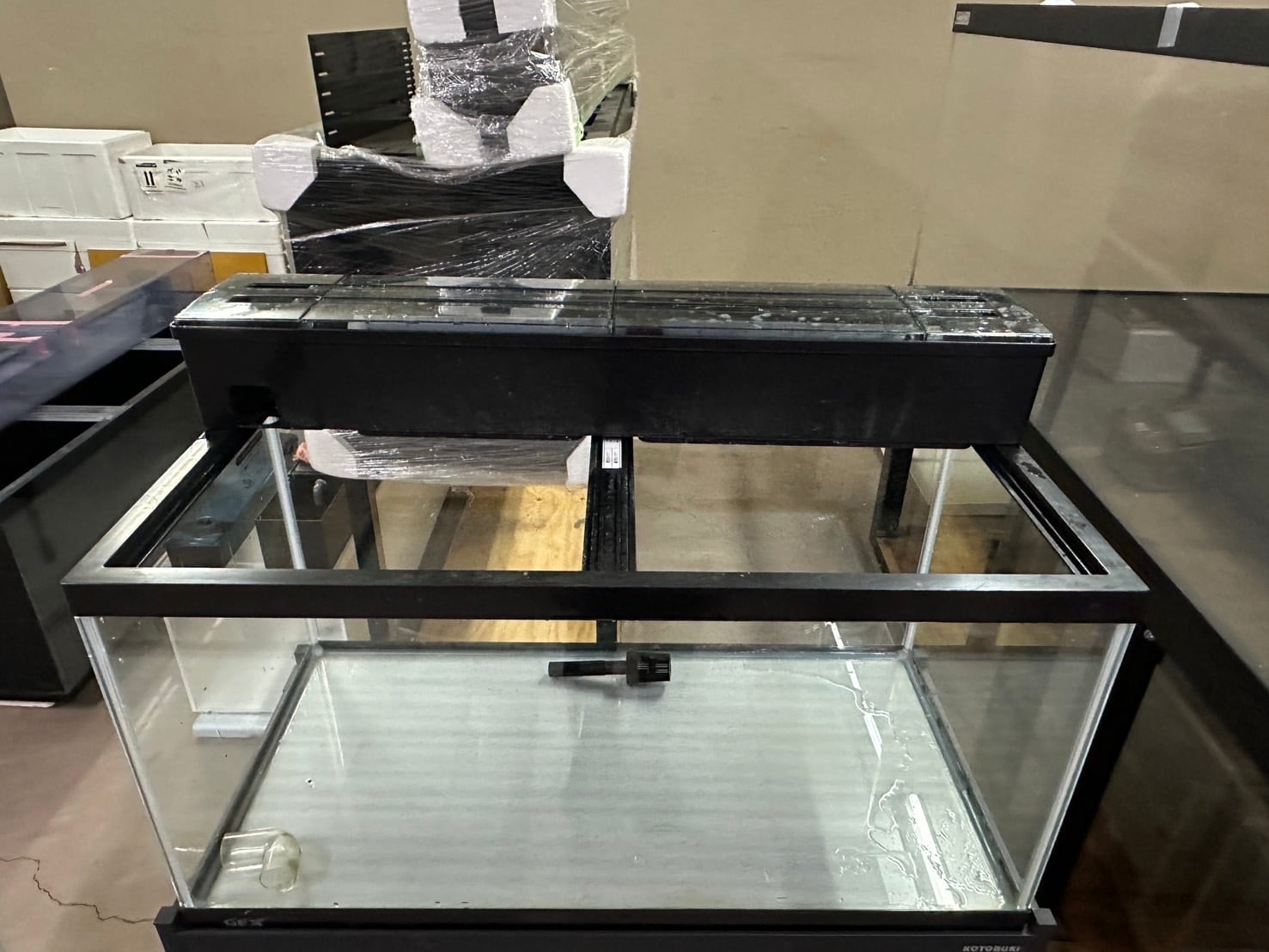 中古水槽 900×450×450 ガラス水槽 水槽台セット 美品 引取りor納品限定