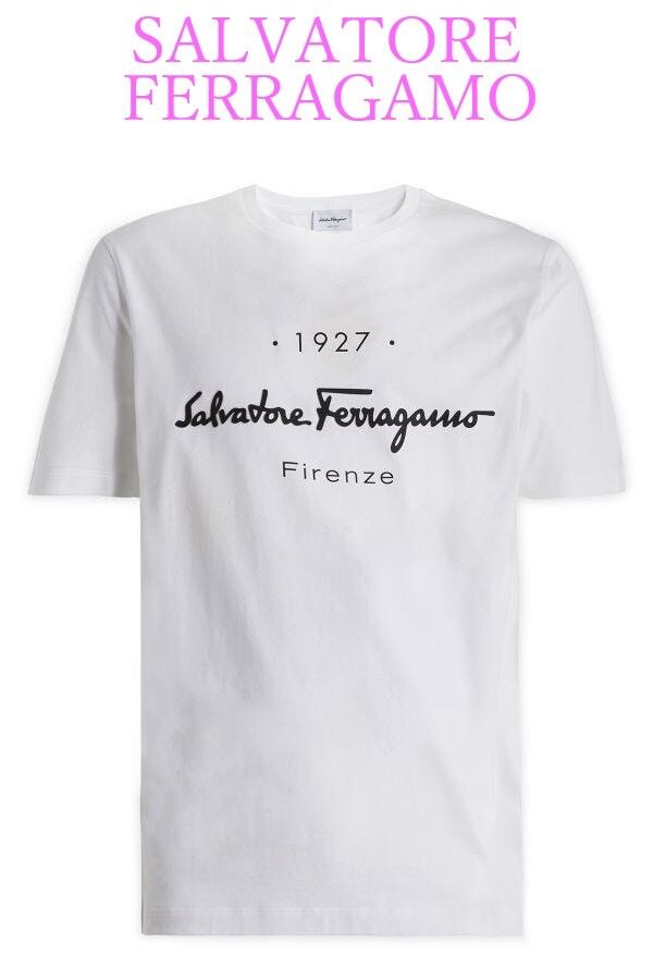 Salvatore Ferragamo シルク　Tシャツ