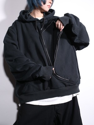 REMAKE / ”Carhartt” side-zip pocket hoodie