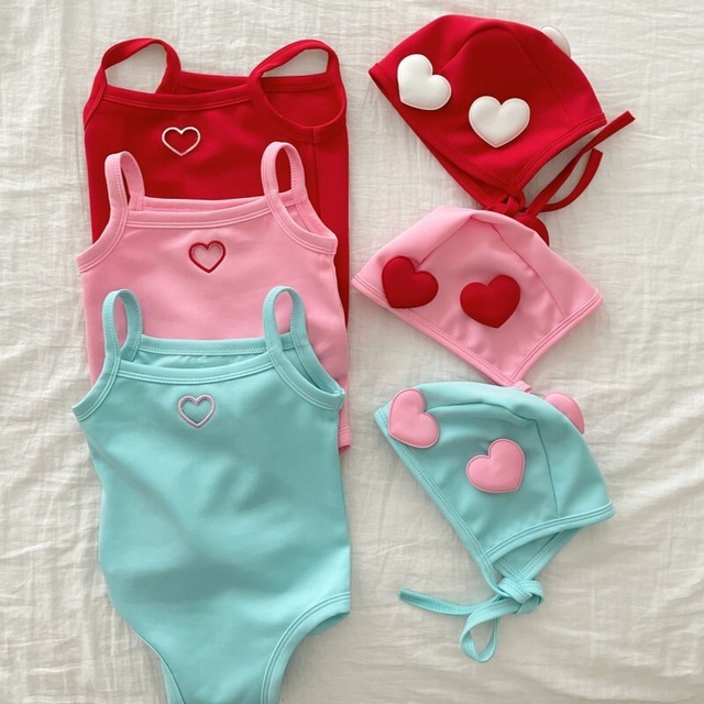 ベビー 　夏新作  速乾 ロンパース水着 セット