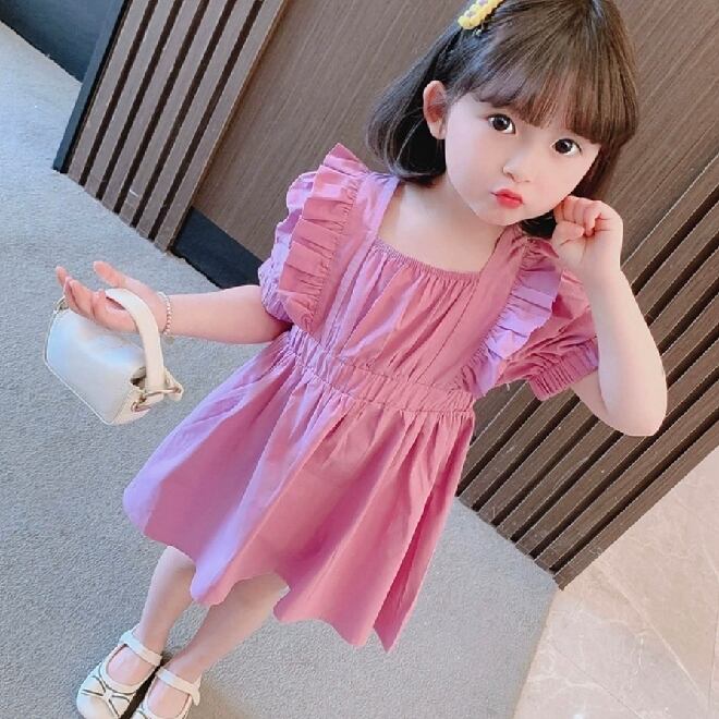 ピンク フリル付き ポロワンピース ピンク フリル付き ポロワンピース チェリー刺繍ポロワンピース ピンク