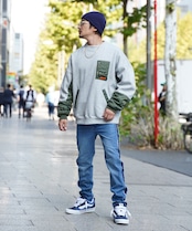 【#Re:room】SIDE LINE W WAIST VINTAGE SLIM DENIM ［REP232］