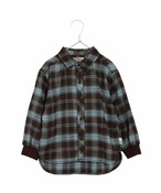 無地とチェックのスタンダード長袖シャツ■80～140cm