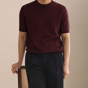 ニットシンプルTシャツ　MT0220001