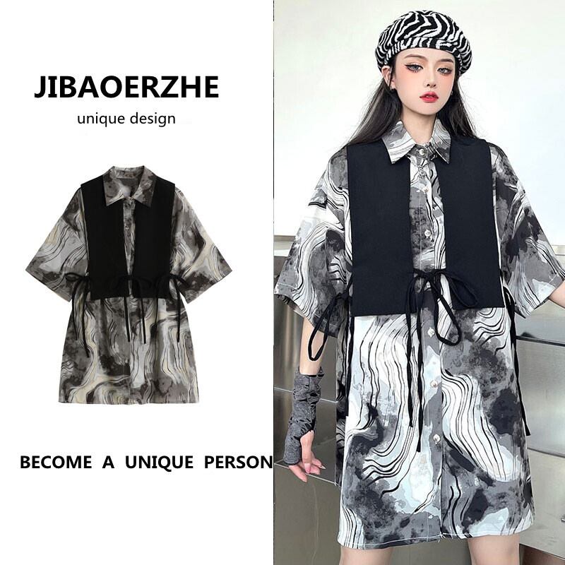 スタンダードカジュアルシャツ ルーズショート レトロ ケッペル79910626824