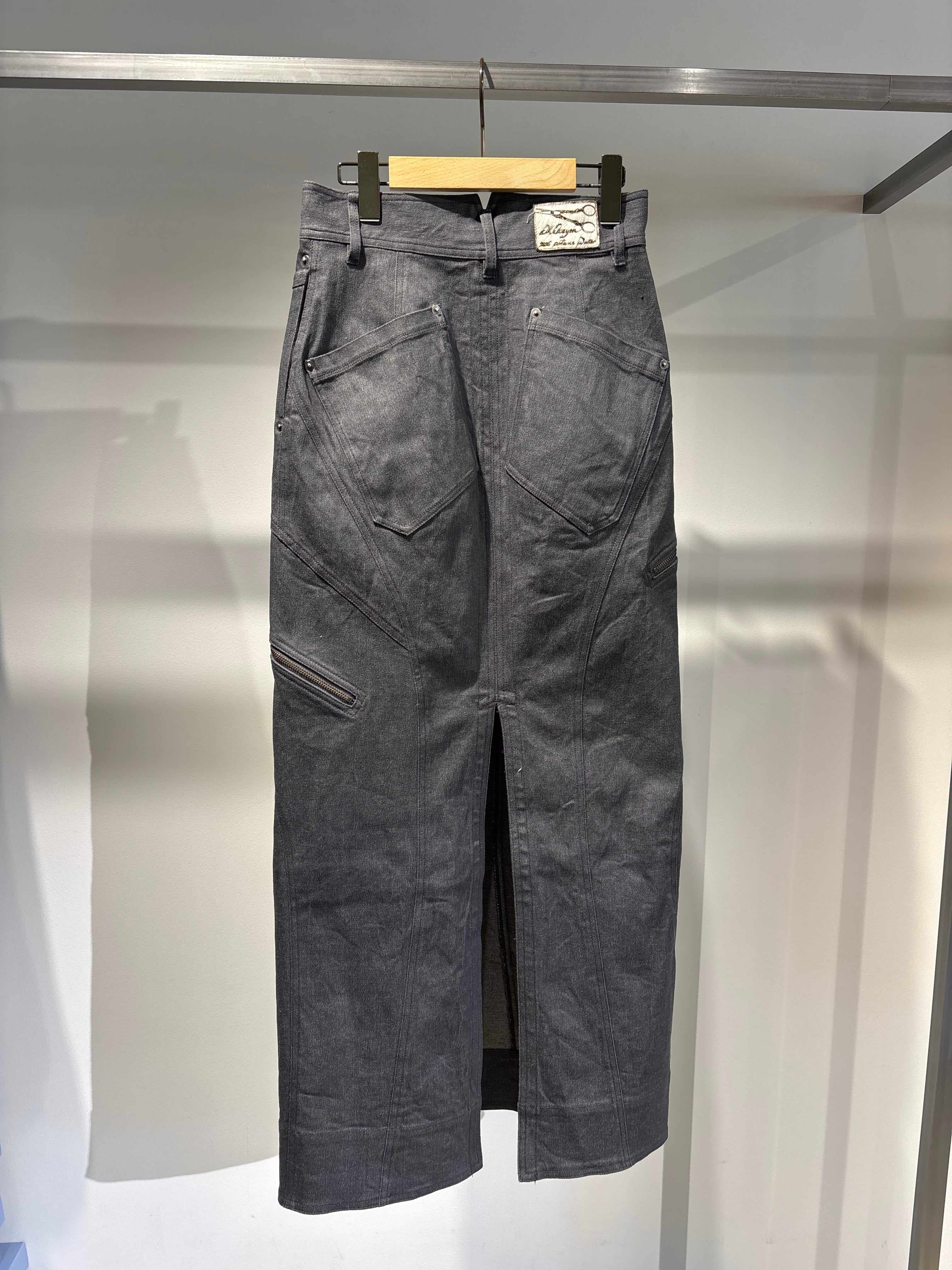 26AW | WOMEN】MUKCYEN ムッシャン / スカート/ panel zip denim skirt