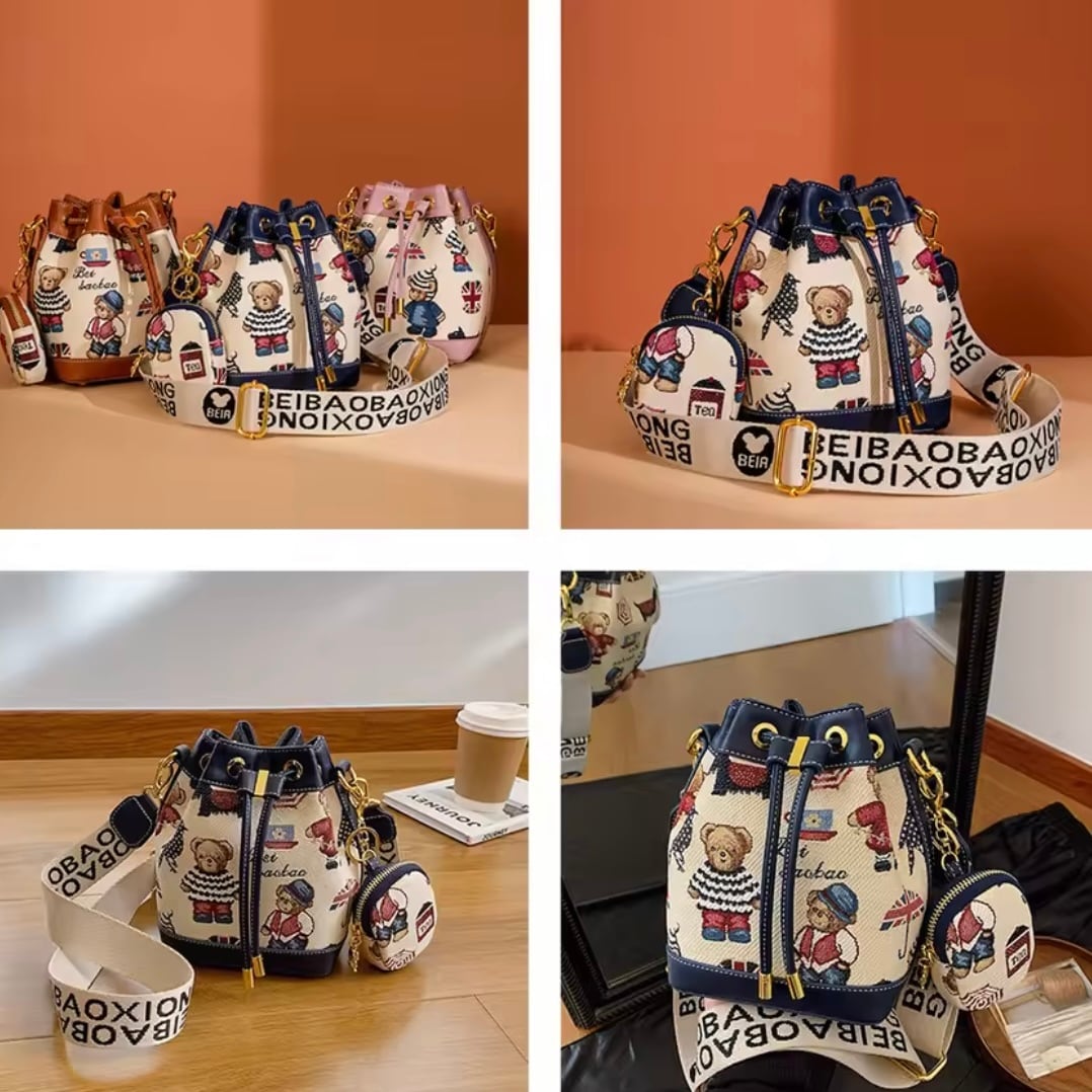 british bear shoulder bag