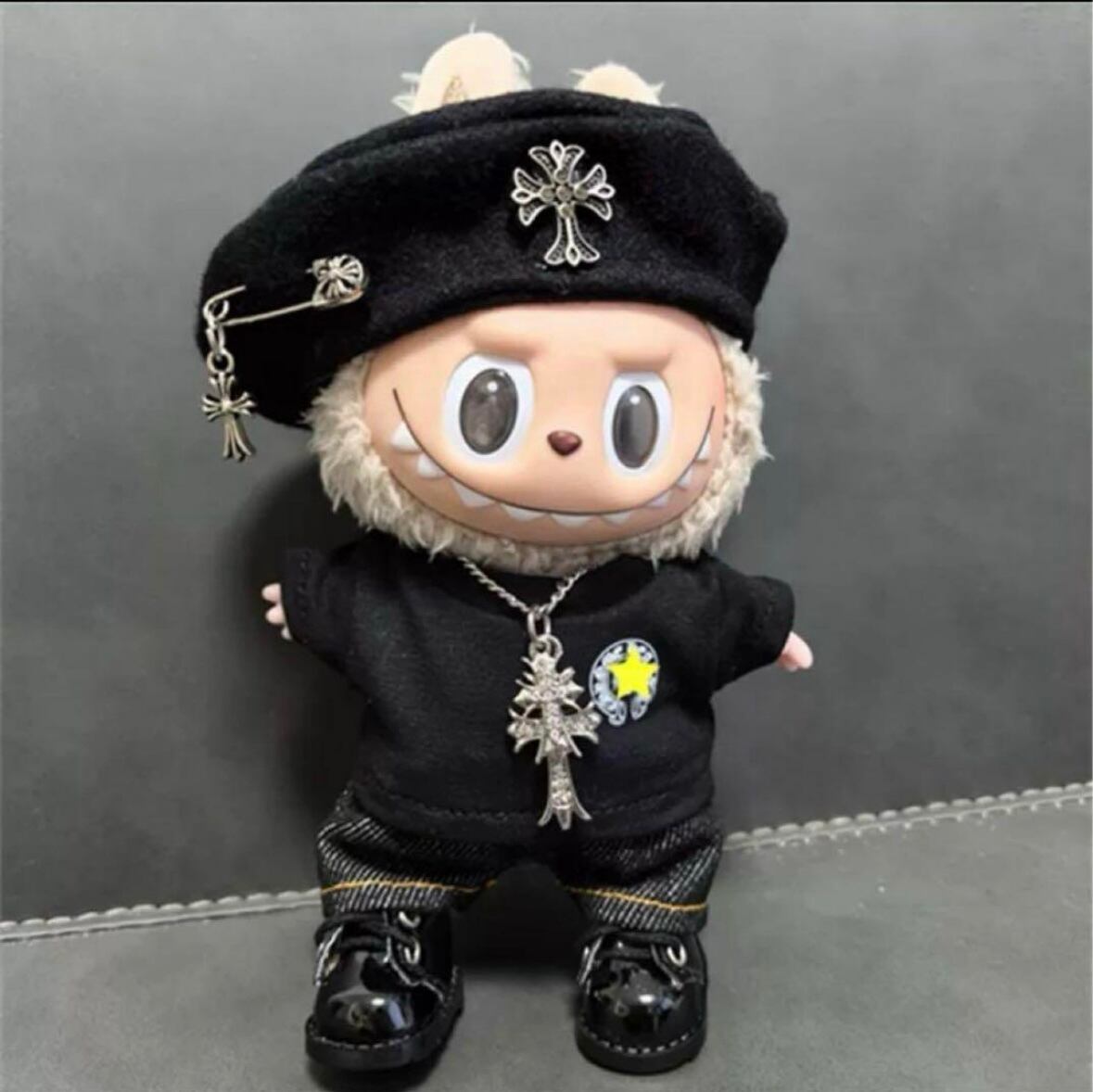 labubu ラブブ G-DRAGON 17センチ ぬい服 着ぐるみ 着せ替え服 | PAY ID