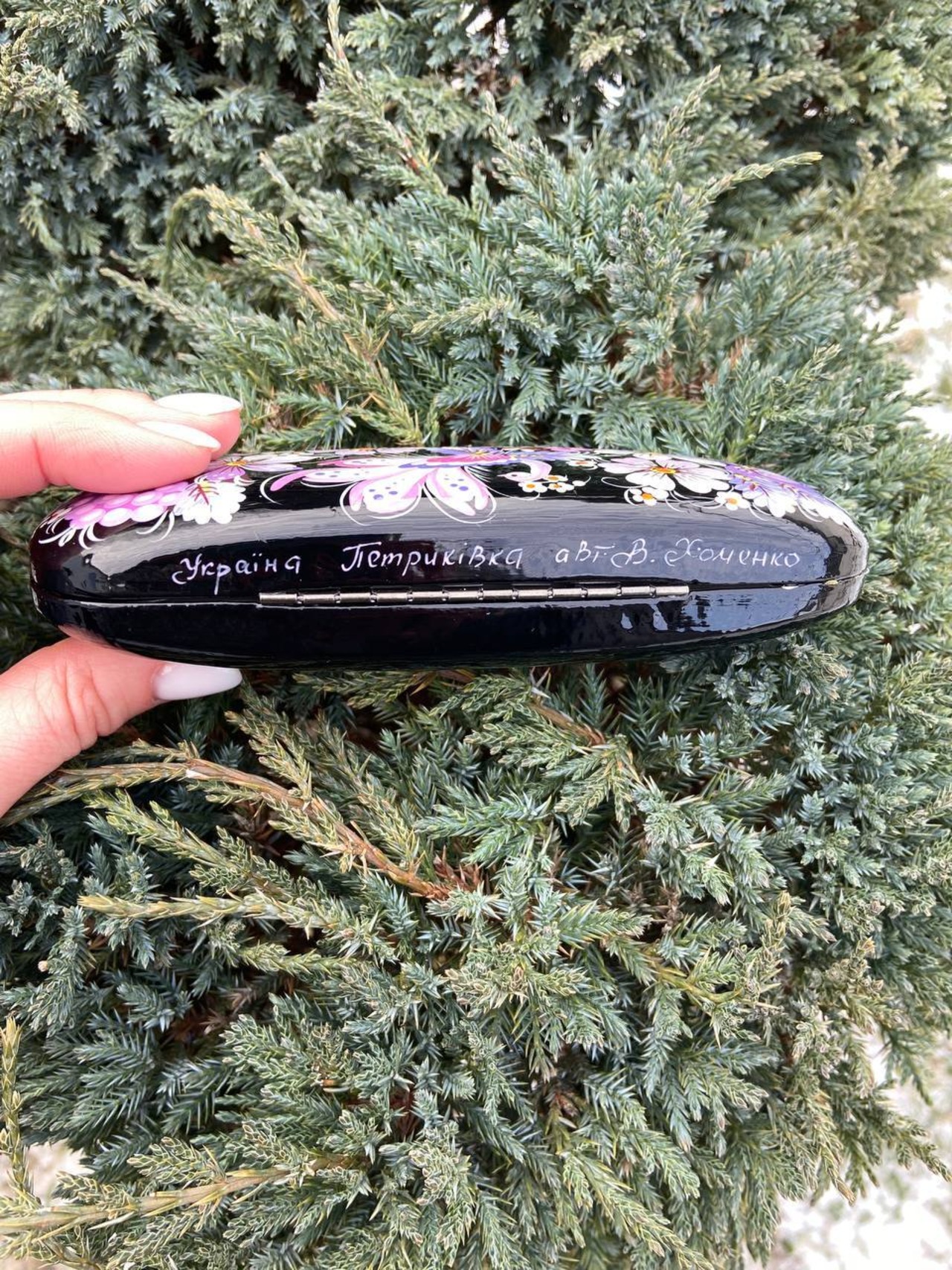 ペトリキフカ塗り　サングラス/眼鏡ケース（ホメンコ作） - 4