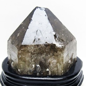 2.3Kg モリオン 黒水晶 原石 エレスチャル 台座付属 一点物 191-578