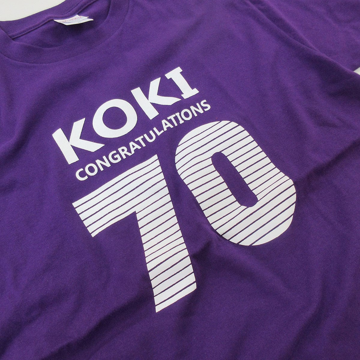 古希祝い KOKI デザイン Tシャツ ms17 古希 お祝い 父 母 ギフト プレゼント 70歳