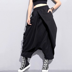 〈Unisex〉Bandage Stitch Cross Pants【TR0275】