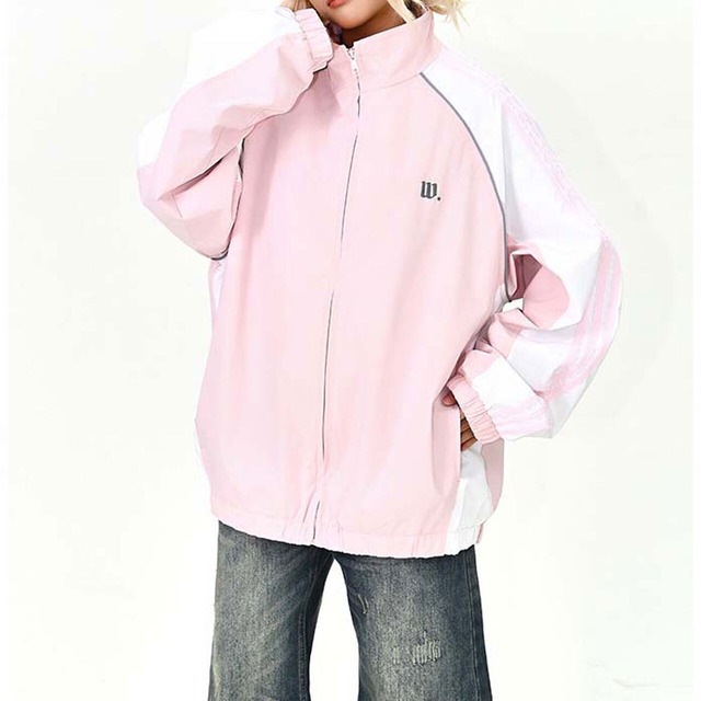 スポーティラインアクセントジップブルゾン 2col   R01489