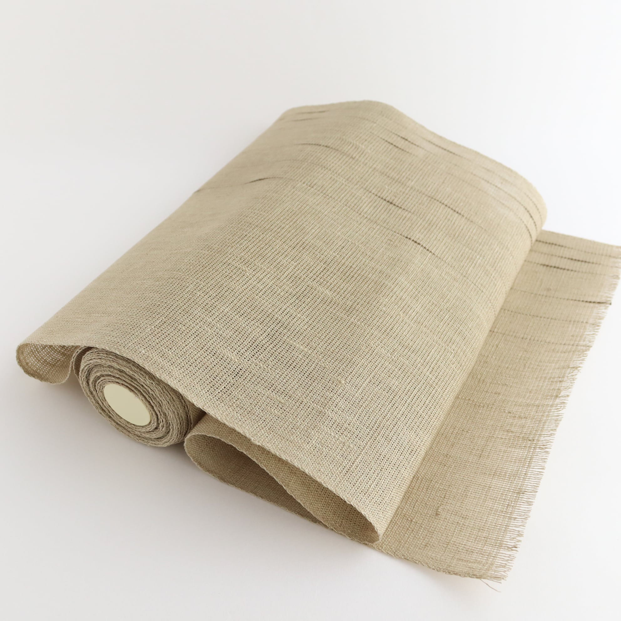 八寸名古屋帯「ひこうき雲」亜麻色（未仕立） | OLN web shop