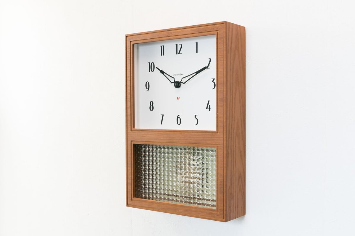 GLASS PENDULUM CLOCK EL STYLE 【CAFE BROWN】 | シャンブル【CHAMBRE