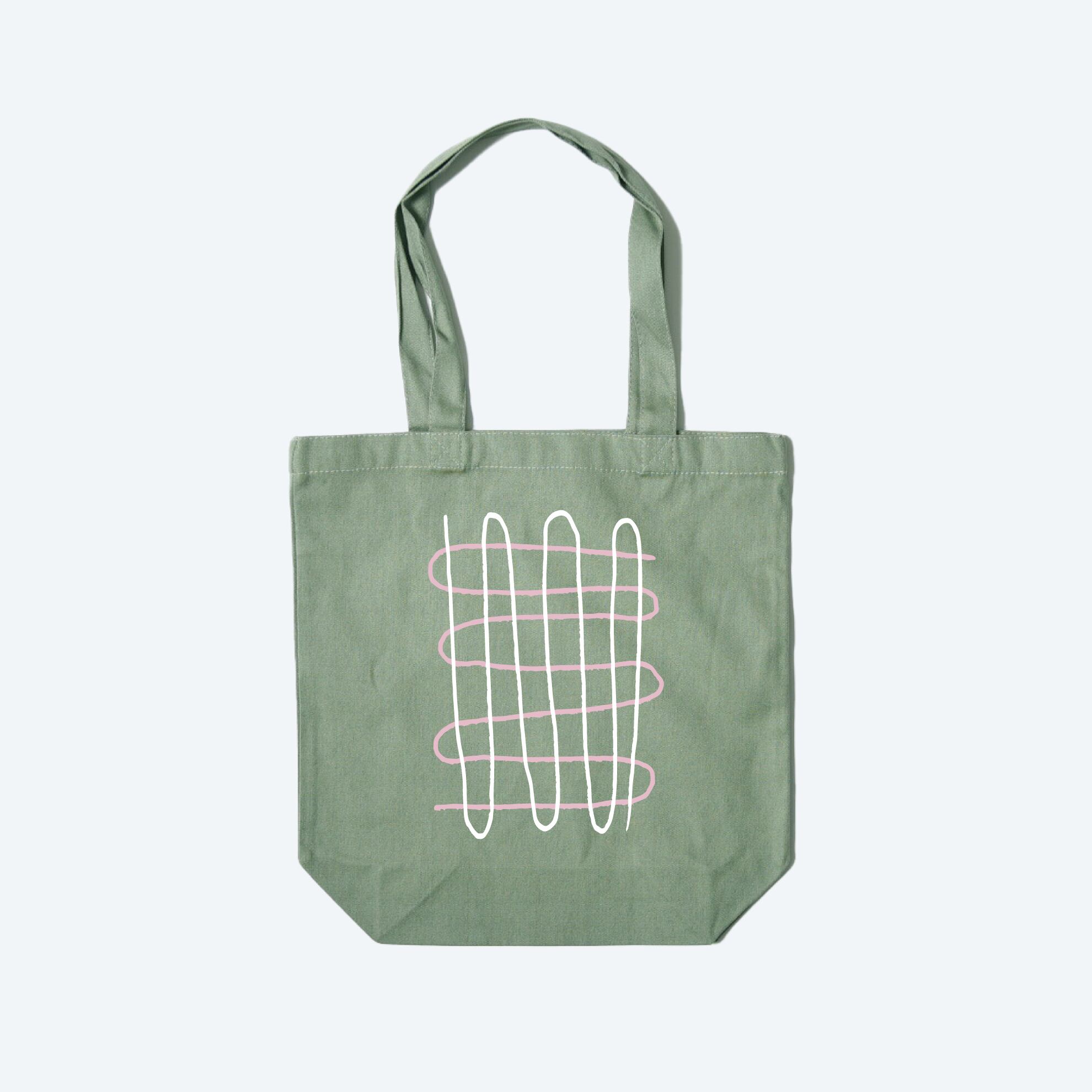 重なりあう波のトートバッグ 【Green】 | JOY HIKARI SHOP 重なりあう波のトートバッグ 【Green】 | JOY HIKARI SHOP