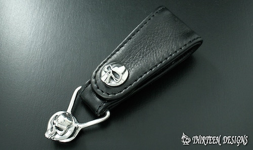 THIRTEENDESIGNS サーティーンデザインズ KY-7S TRIANGLE SKULL BELT LOOP CHAIN KEEPER