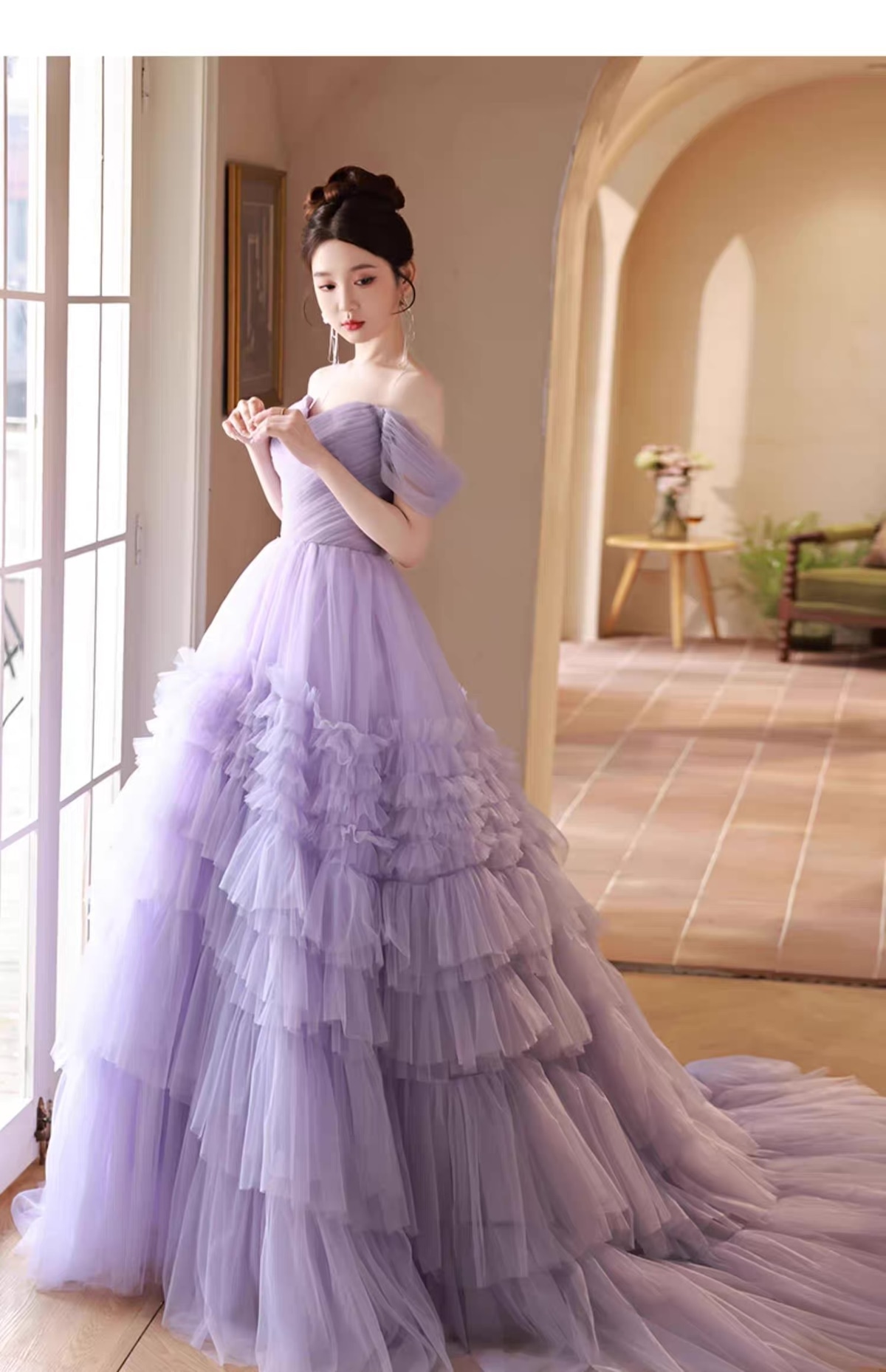 エアリーフリル プリンセスドレス｜カラードレス｜結婚式・二次会向け 
