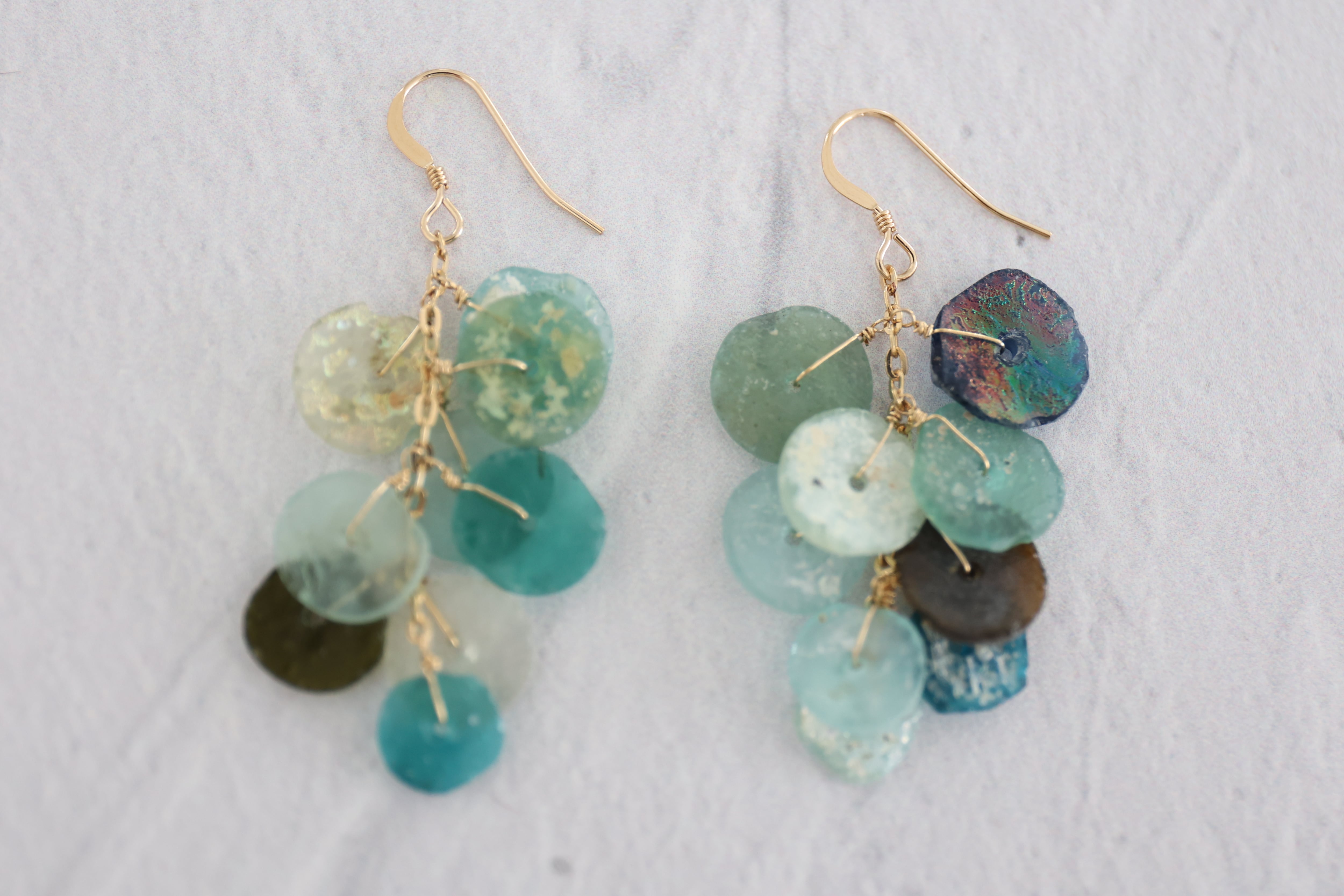 14KGF roman glass pierce [kgf3807] | shaina