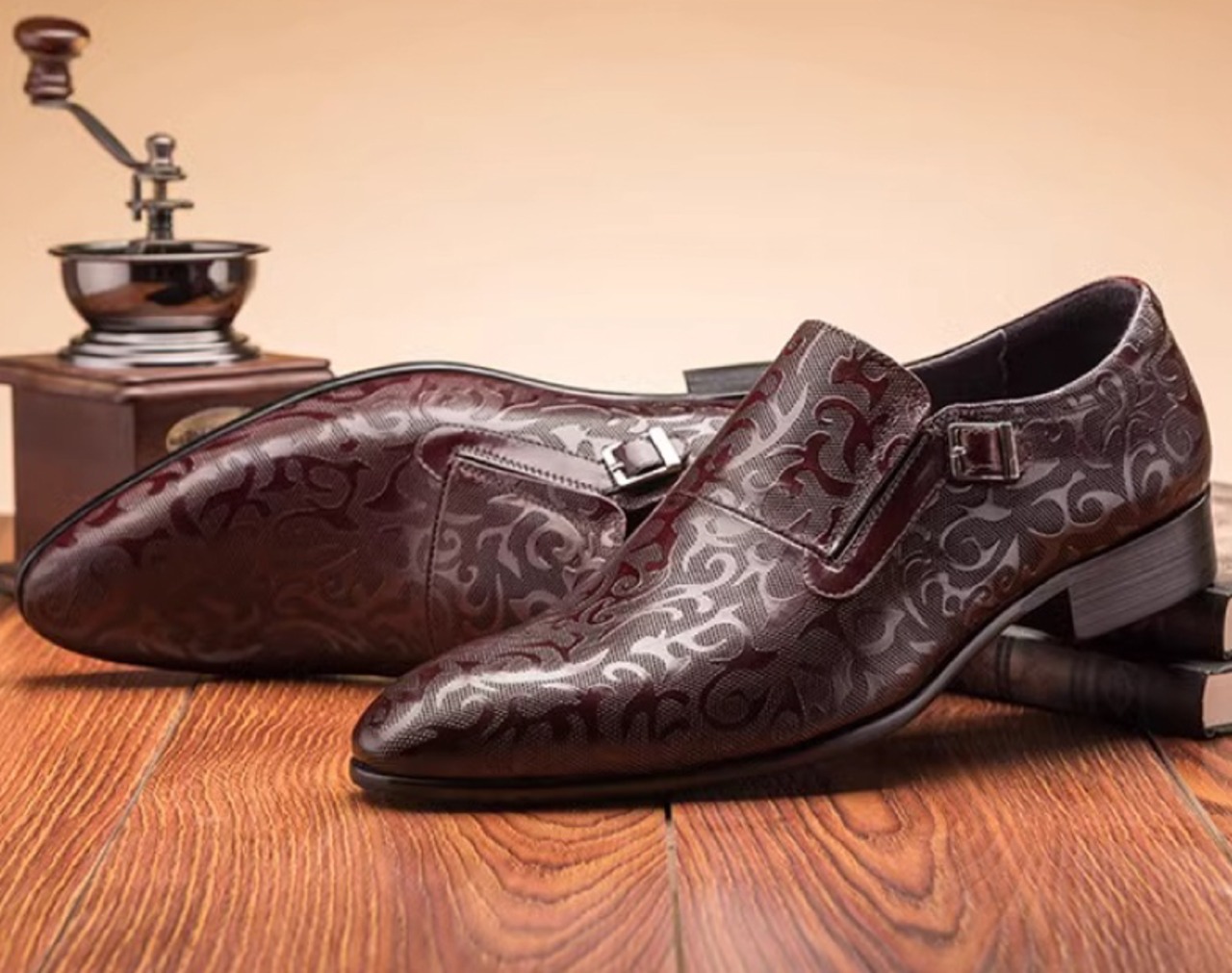 ヨーロッパ風メンズ本格英国風スリッポン革靴　SS001